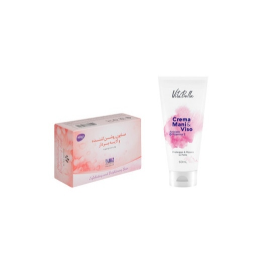 پک ضد لک و روشن‌کننده پوست | صابون ضد لک بیز و کرم آووکادو مانی ویسو